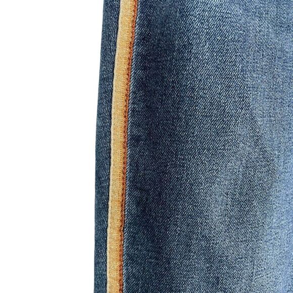 Abercrombie & Fitch Harper Ankle Jeans Women's Size 26/2R Blue Low Rise Raw Hem - Picture 7 of 16